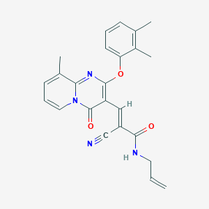 (2E)-2-cyano-3-[2-(2,3-dimethylphenoxy)-9-methyl-4-oxo-4H-pyrido[1,2-a]pyrimidin-3-yl]-N-(prop-2-en-1-yl)prop-2-enamide