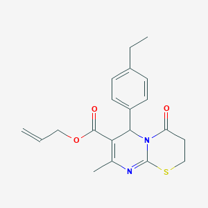 allyl 6-(4-ethylphenyl)-8-methyl-4-oxo-3,4-dihydro-2H,6H-pyrimido[2,1-b][1,3]thiazine-7-carboxylate