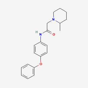 molecular formula C20H24N2O2 B11593218 2-(2-methylpiperidin-1-yl)-N-(4-phenoxyphenyl)acetamide 