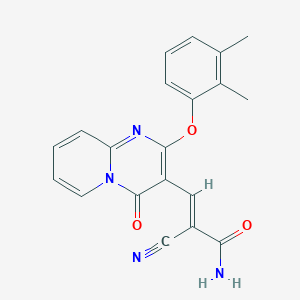 (2E)-2-cyano-3-[2-(2,3-dimethylphenoxy)-4-oxo-4H-pyrido[1,2-a]pyrimidin-3-yl]prop-2-enamide