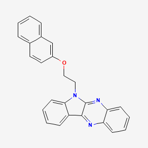 6-[2-(naphthalen-2-yloxy)ethyl]-6H-indolo[2,3-b]quinoxaline