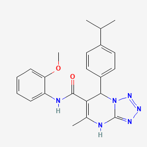 N-(2-methoxyphenyl)-5-methyl-7-[4-(propan-2-yl)phenyl]-4,7-dihydrotetrazolo[1,5-a]pyrimidine-6-carboxamide