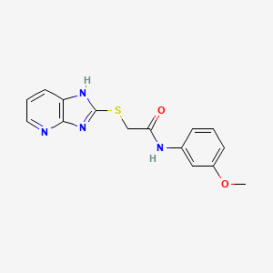 2-(3H-imidazo[4,5-b]pyridin-2-ylsulfanyl)-N-(3-methoxyphenyl)acetamide