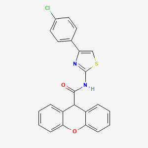 N-[4-(4-chlorophenyl)-1,3-thiazol-2-yl]-9H-xanthene-9-carboxamide