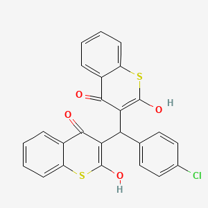 3,3'-[(4-chlorophenyl)methanediyl]bis(4-hydroxy-2H-thiochromen-2-one)