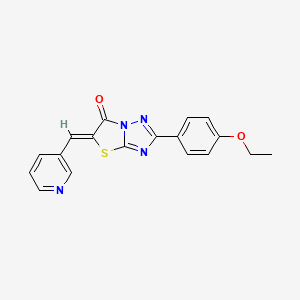 (5Z)-2-(4-ethoxyphenyl)-5-(pyridin-3-ylmethylidene)[1,3]thiazolo[3,2-b][1,2,4]triazol-6(5H)-one