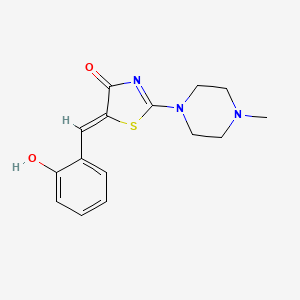 (5z)-5-(2-Hydroxybenzylidene)-2-(4-methylpiperazin-1-yl)-1,3-thiazol-4(5h)-one