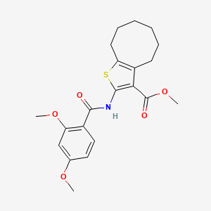 Methyl 2-{[(2,4-dimethoxyphenyl)carbonyl]amino}-4,5,6,7,8,9-hexahydrocycloocta[b]thiophene-3-carboxylate