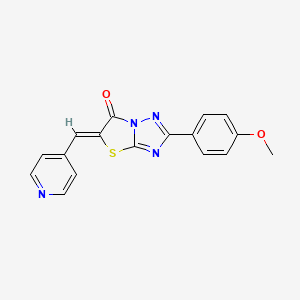 (5Z)-2-(4-methoxyphenyl)-5-(pyridin-4-ylmethylidene)[1,3]thiazolo[3,2-b][1,2,4]triazol-6(5H)-one