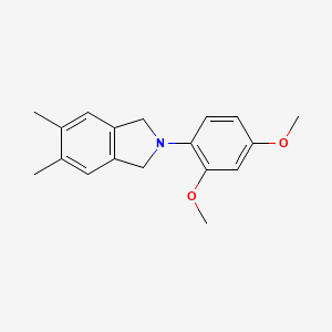 2-(2,4-dimethoxyphenyl)-5,6-dimethyl-2,3-dihydro-1H-isoindole