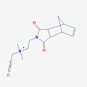 N-[2-(1,3-dioxo-1,3,3a,4,7,7a-hexahydro-2H-4,7-methanoisoindol-2-yl)ethyl]-N,N-dimethylprop-2-yn-1-aminium