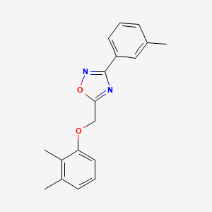 5-[(2,3-Dimethylphenoxy)methyl]-3-(3-methylphenyl)-1,2,4-oxadiazole