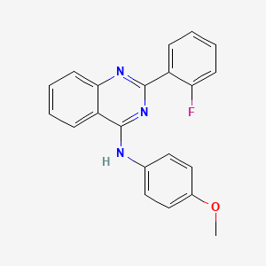 2-(2-fluorophenyl)-N-(4-methoxyphenyl)quinazolin-4-amine