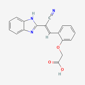 {2-[2-(1H-Benzoimidazol-2-yl)-2-cyano-vinyl]-phenoxy}-acetic acid