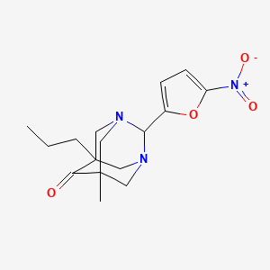 5-Methyl-2-(5-nitro-2-furyl)-7-propyl-1,3-diazatricyclo[3.3.1.1~3,7~]decan-6-one