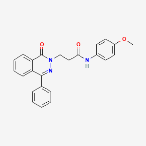 N-(4-methoxyphenyl)-3-(1-oxo-4-phenylphthalazin-2(1H)-yl)propanamide