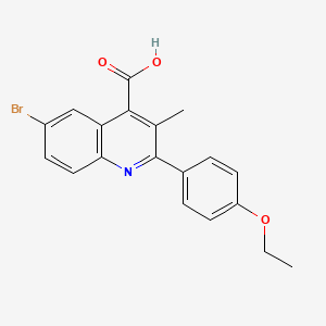 6-Bromo-2-(4-ethoxyphenyl)-3-methylquinoline-4-carboxylic acid