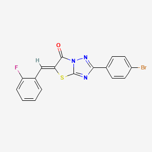 2-(4-Bromophenyl)-5-(2-fluorobenzylidene)thiazolo[3,2-b][1,2,4]triazol-6(5H)-one