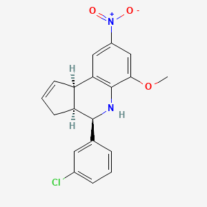 (3aS,4R,9bR)-4-(3-chlorophenyl)-6-methoxy-8-nitro-3a,4,5,9b-tetrahydro-3H-cyclopenta[c]quinoline