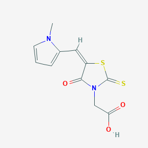 3-Thiazoleacetic acid, tetrahydro-5-[(1-methyl-1H-pyrrol-2-yl)methylidene]-4-oxo-2-thioxo-