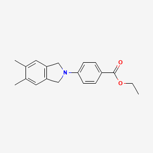 ethyl 4-(5,6-dimethyl-1,3-dihydro-2H-isoindol-2-yl)benzoate