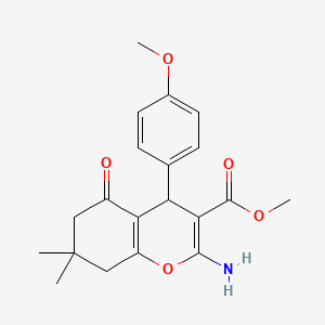 methyl 2-amino-4-(4-methoxyphenyl)-7,7-dimethyl-5-oxo-5,6,7,8-tetrahydro-4H-chromene-3-carboxylate