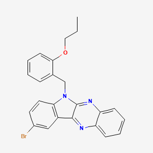 9-bromo-6-(2-propoxybenzyl)-6H-indolo[2,3-b]quinoxaline