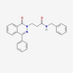 molecular formula C24H21N3O2 B11594164 N-benzyl-3-(1-oxo-4-phenylphthalazin-2(1H)-yl)propanamide 