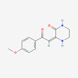 (3E)-3-[2-(4-methoxyphenyl)-2-oxoethylidene]piperazin-2-one