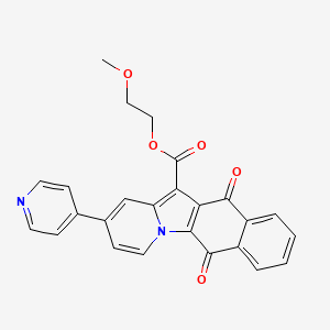 2-Methoxyethyl 6,11-dioxo-2-(4-pyridyl)-6,11-dihydrobenzo[F]pyrido[1,2-A]indole-12-carboxylate