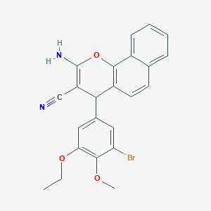 2-amino-4-(3-bromo-5-ethoxy-4-methoxyphenyl)-4H-benzo[h]chromene-3-carbonitrile