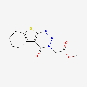 methyl (4-oxo-5,6,7,8-tetrahydro[1]benzothieno[2,3-d][1,2,3]triazin-3(4H)-yl)acetate