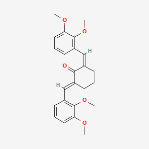 molecular formula C24H26O5 B11594574 (2Z,6E)-2,6-bis(2,3-dimethoxybenzylidene)cyclohexanone 