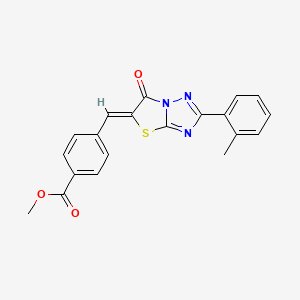 methyl 4-{(Z)-[2-(2-methylphenyl)-6-oxo[1,3]thiazolo[3,2-b][1,2,4]triazol-5(6H)-ylidene]methyl}benzoate