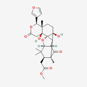 molecular formula C27H34O9 B1159463 6-Deoxy-9alpha-hydroxycedrodorin CAS No. 247036-52-8