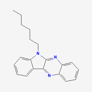 molecular formula C20H21N3 B11594678 6-hexyl-6H-indolo[2,3-b]quinoxaline 