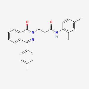 molecular formula C26H25N3O2 B11594704 N-(2,4-dimethylphenyl)-3-[4-(4-methylphenyl)-1-oxophthalazin-2(1H)-yl]propanamide 