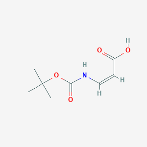 molecular formula C8H13NO4 B115948 (Z)-3-((tert-Butoxycarbonyl)amino)acrylic acid CAS No. 151292-68-1