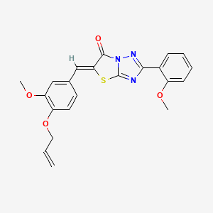 (5Z)-5-[4-(allyloxy)-3-methoxybenzylidene]-2-(2-methoxyphenyl)[1,3]thiazolo[3,2-b][1,2,4]triazol-6(5H)-one