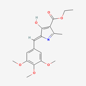 ethyl (5Z)-2-methyl-4-oxo-5-(3,4,5-trimethoxybenzylidene)-4,5-dihydro-1H-pyrrole-3-carboxylate