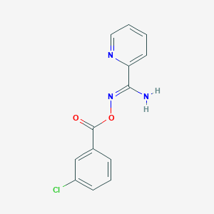 (Z)-[amino(pyridin-2-yl)methylidene]amino 3-chlorobenzoate