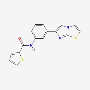 N-(3-(imidazo[2,1-b]thiazol-6-yl)phenyl)thiophene-2-carboxamide