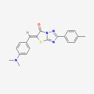 (5Z)-5-[4-(dimethylamino)benzylidene]-2-(4-methylphenyl)[1,3]thiazolo[3,2-b][1,2,4]triazol-6(5H)-one