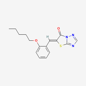 5-(2-(Pentyloxy)benzylidene)thiazolo[3,2-b][1,2,4]triazol-6(5H)-one