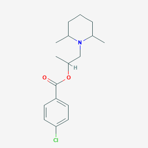 1-(2,6-Dimethylpiperidin-1-yl)propan-2-yl 4-chlorobenzoate