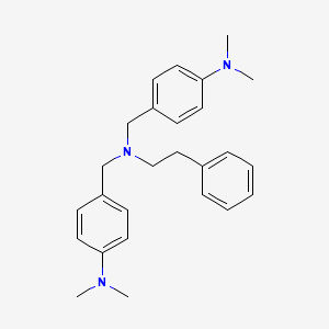 4,4'-{[(2-phenylethyl)imino]dimethanediyl}bis(N,N-dimethylaniline)