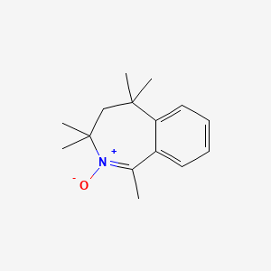 molecular formula C15H21NO B11595000 1,3,3,5,5-pentamethyl-4,5-dihydro-3H-2-benzazepine 2-oxide 