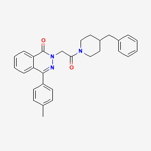 molecular formula C29H29N3O2 B11595007 2-[2-(4-benzylpiperidin-1-yl)-2-oxoethyl]-4-(4-methylphenyl)phthalazin-1(2H)-one 