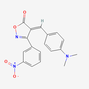 (4E)-4-[4-(dimethylamino)benzylidene]-3-(3-nitrophenyl)-1,2-oxazol-5(4H)-one