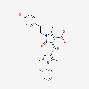 methyl (4Z)-4-{[2,5-dimethyl-1-(2-methylphenyl)-1H-pyrrol-3-yl]methylidene}-1-[2-(4-methoxyphenyl)ethyl]-2-methyl-5-oxo-4,5-dihydro-1H-pyrrole-3-carboxylate